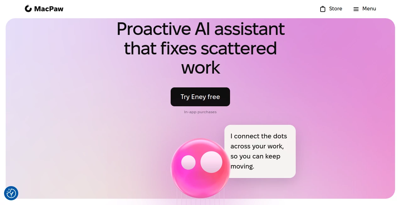 Screenshot of Eney – An AI tool in the ,AI Workflow Management ,AI Productivity Tools ,AI Meeting Assistant ,AI Notes Assistant  category, showcasing its interface and key features.