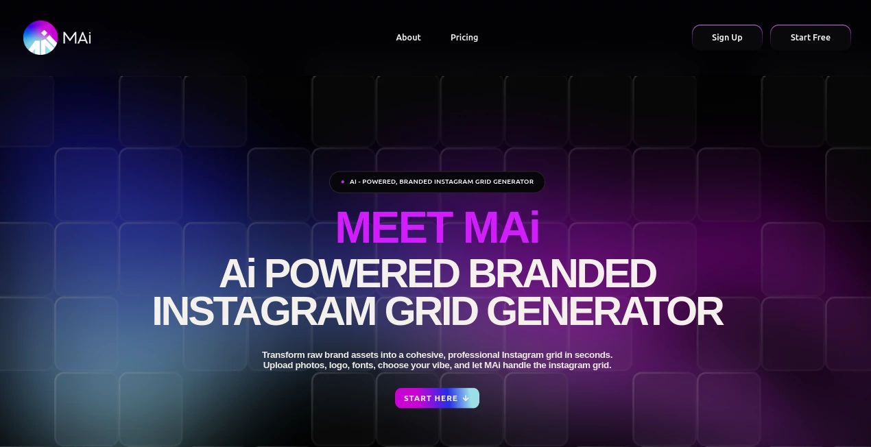 Screenshot of MAI – An AI tool in the ,AI Content Generator ,AI Social Media Assistant ,AI Digital Marketing Generator ,AI Marketing Plan Generator  category, showcasing its interface and key features.
