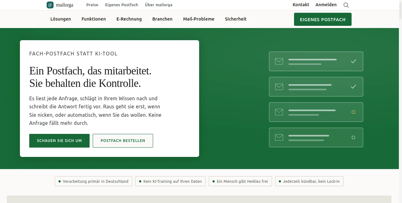 Screenshot of Mailorga – An AI tool in the ,AI Email Assistant ,AI Email Marketing ,AI Productivity Tools ,Marketing  category, showcasing its interface and key features.