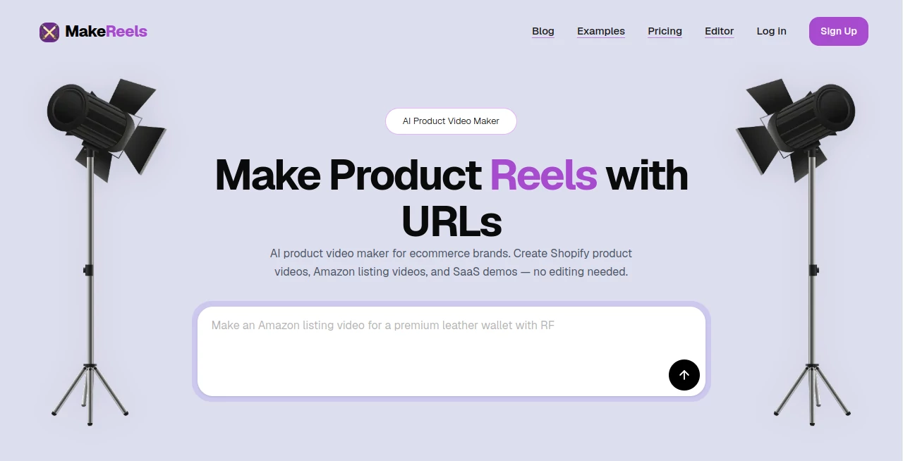 Screenshot of MakeReels – An AI tool in the ,AI Video Generator ,AI Advertising Assistant ,AI Text to Video ,AI UGC Video Generator  category, showcasing its interface and key features.