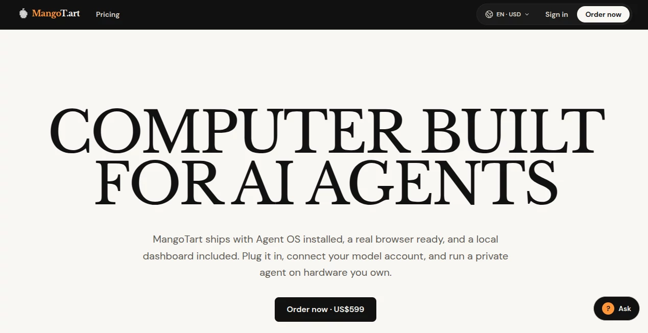 Screenshot of MangoT.art – An AI tool in the ,AI Developer Tools ,AI Browsers Builder ,AI Productivity Tools ,AI Workflow Management  category, showcasing its interface and key features.