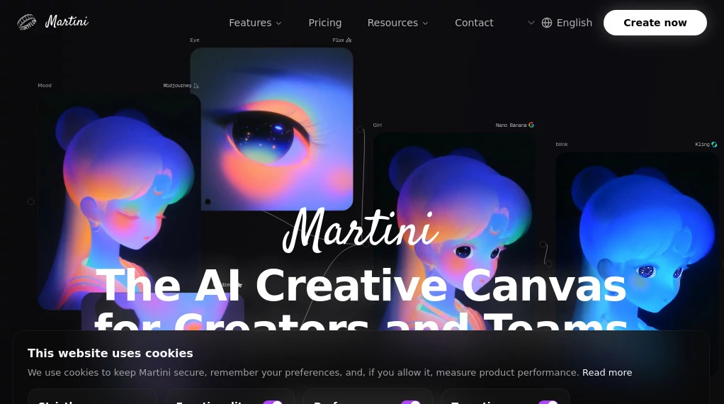 Screenshot of Martini Art – An AI tool in the ,AI Animated Video ,AI Image to Video ,AI Video Generator ,AI Design Generator  category, showcasing its interface and key features.