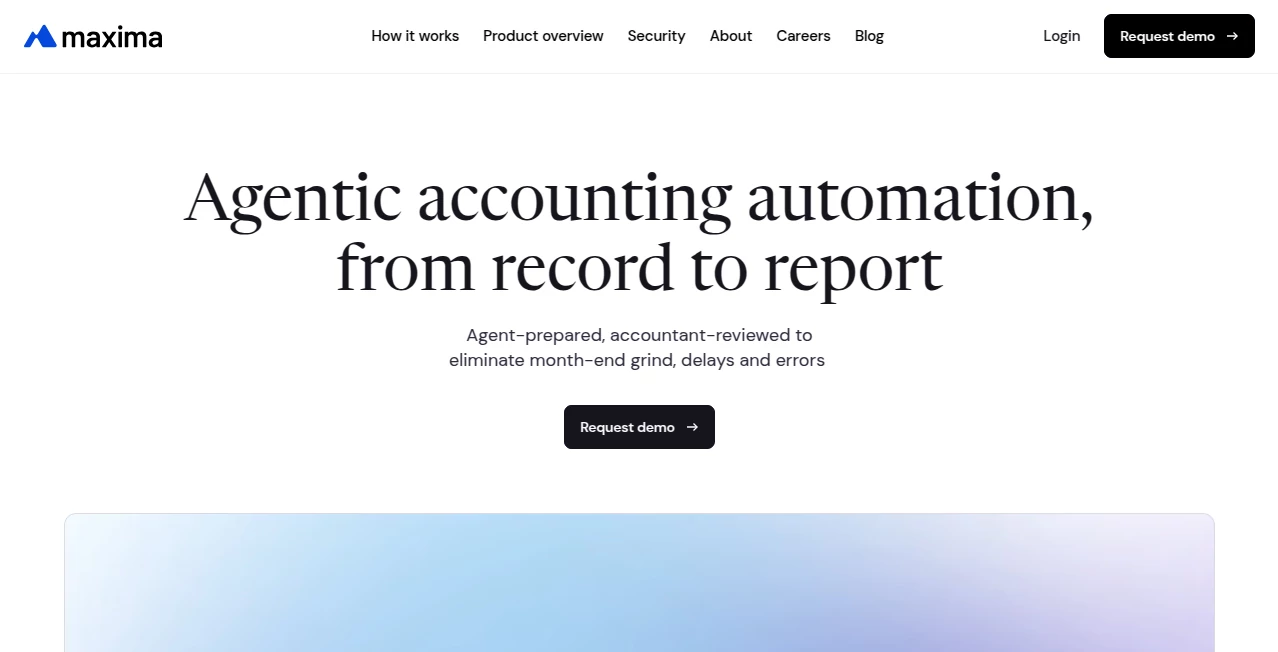 Screenshot of Maxima – An AI tool in the ,AI Accounting Assistant ,AI Research Tool ,AI Business Ideas Generator ,Other  category, showcasing its interface and key features.