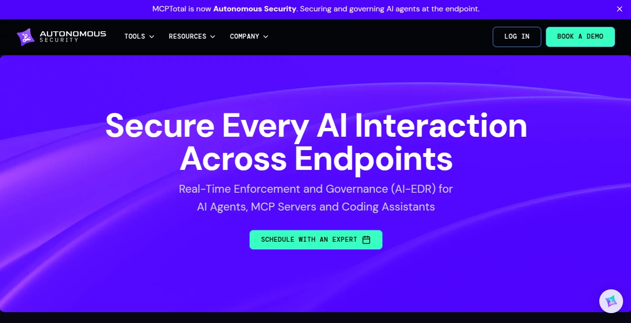 Screenshot of mcptotal.io – An AI tool in the ,AI API Design ,AI Developer Tools ,AI Tools Directory ,Code & IT  category, showcasing its interface and key features.