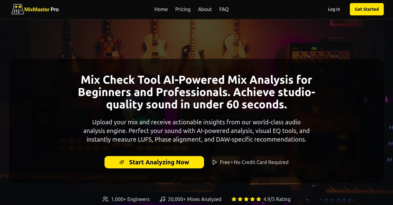 Screenshot of MixMaster Pro – An AI tool in the ,AI Music Generator ,AI Repurpose Assistant ,AI Voice & Audio Editing  category, showcasing its interface and key features.