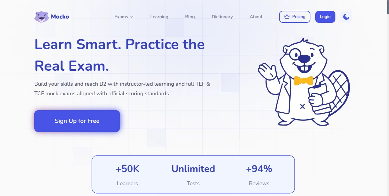 Screenshot of Mocko – An AI tool in the ,AI Speech Recognition ,AI Homework Helper ,AI Coaching ,AI Education Assistant  category, showcasing its interface and key features.