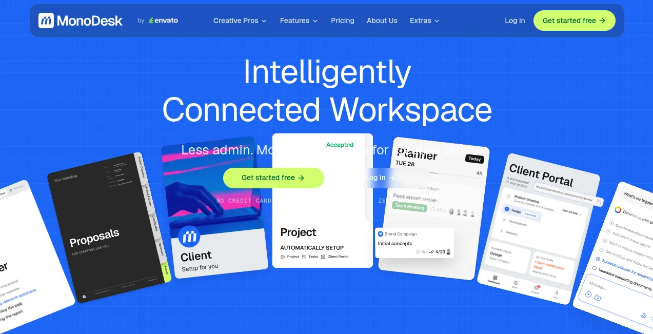 Screenshot of MonoDesk – An AI tool in the ,AI Productivity Tools ,AI Task Management ,AI Team Collaboration ,AI Project Management  category, showcasing its interface and key features.