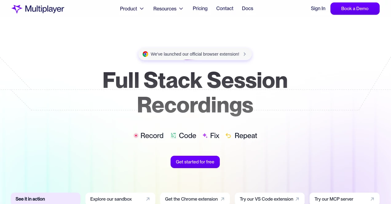 Screenshot of Multiplayer – An AI tool in the ,AI Workflow Management ,AI Testing & QA ,AI Team Collaboration ,AI Developer Tools  category, showcasing its interface and key features.