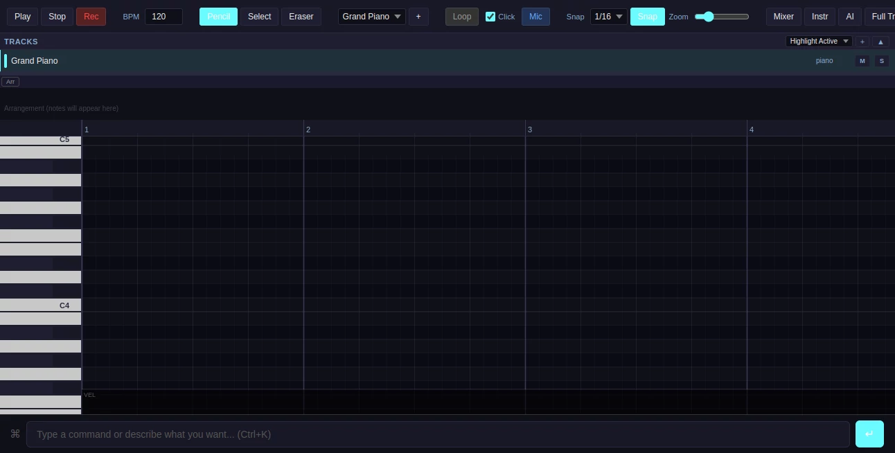 Screenshot of Muuic – An AI tool in the ,AI Music Generator ,AI Voice & Audio Editing ,AI Text to Music ,AI Productivity Tools  category, showcasing its interface and key features.