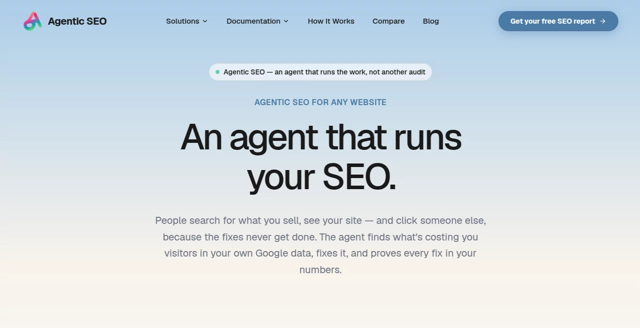 Screenshot of myagenticseo – An AI tool in the ,AI Writing Assistants ,AI Content Generator ,AI SEO Assistant ,AI Marketing Plan Generator  category, showcasing its interface and key features.