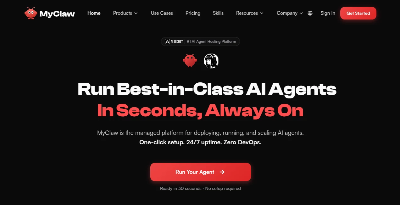 Screenshot of MyClaw AI – An AI tool in the ,AI DevOps Assistant ,AI Developer Tools ,AI Productivity Tools ,AI Workflow Management  category, showcasing its interface and key features.