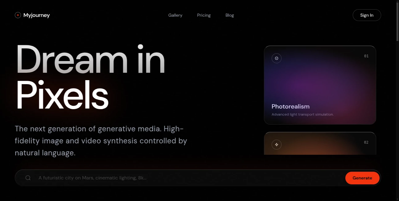 Screenshot of Myjourney – An AI tool in the ,AI Life Assistant ,AI Documents Assistant ,AI Notes Assistant  category, showcasing its interface and key features.