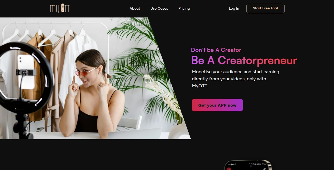 Screenshot of myott – An AI tool in the ,AI Video Generator ,AI Video Editor ,AI Social Media Assistant ,AI Productivity Tools  category, showcasing its interface and key features.