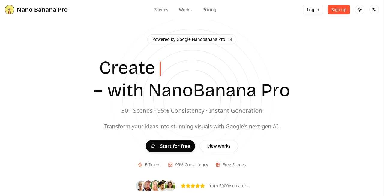 Screenshot of Nano Banana Pro – An AI tool in the ,AI Text to Image ,AI Photo & Image Generator ,AI Art Generator ,AI Design Generator  category, showcasing its interface and key features.
