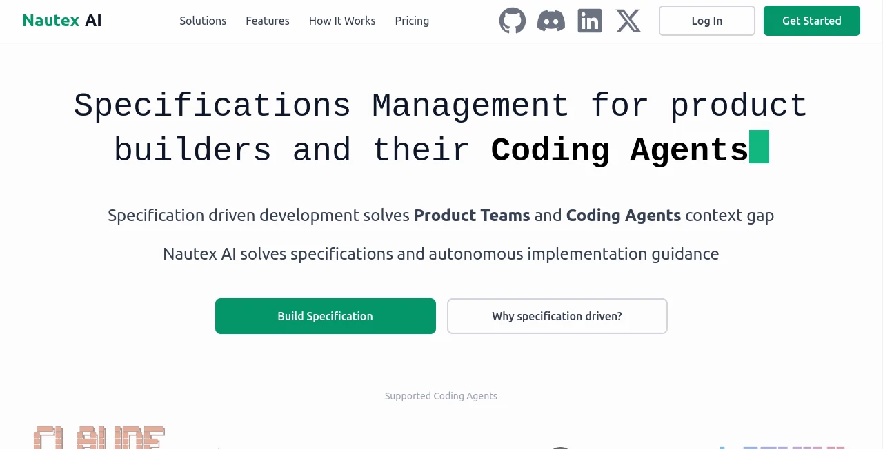 Screenshot of Nautex AI – An AI tool in the ,AI Project Management ,AI Content Generator ,AI Research Tool ,AI Developer Tools  category, showcasing its interface and key features.