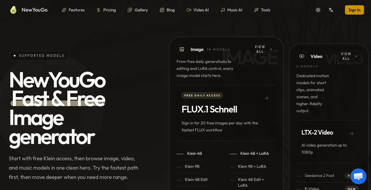 Screenshot of NewYouGo – An AI tool in the ,AI Content Generator ,AI Productivity Tools ,AI General Writing ,AI Writing Assistants  category, showcasing its interface and key features.