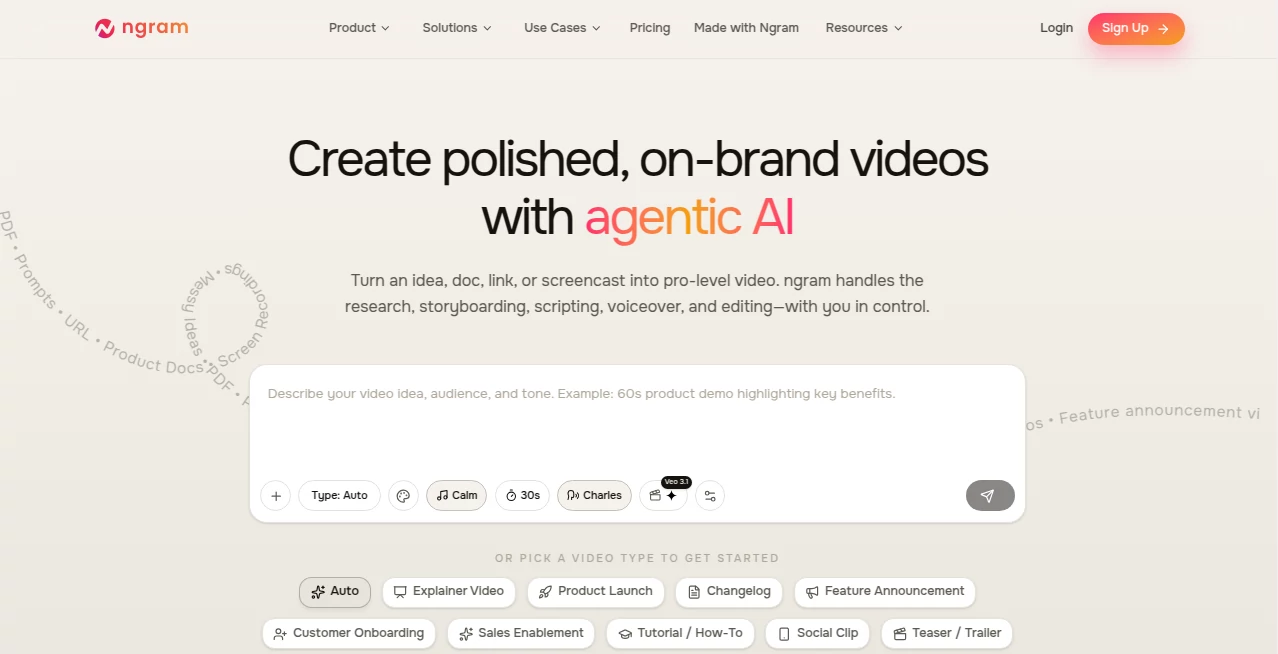 Screenshot of ngram.com – An AI tool in the ,AI Research Tool ,AI Analytics Assistant ,AI SEO Assistant ,AI Digital Marketing Generator  category, showcasing its interface and key features.