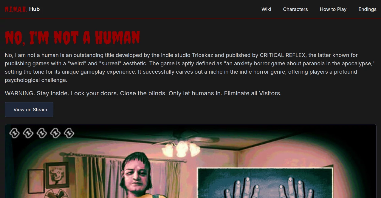 Screenshot of no i am not a human – An AI tool in the ,AI Game ,AI Fun Tools ,Web3 ,Other  category, showcasing its interface and key features.