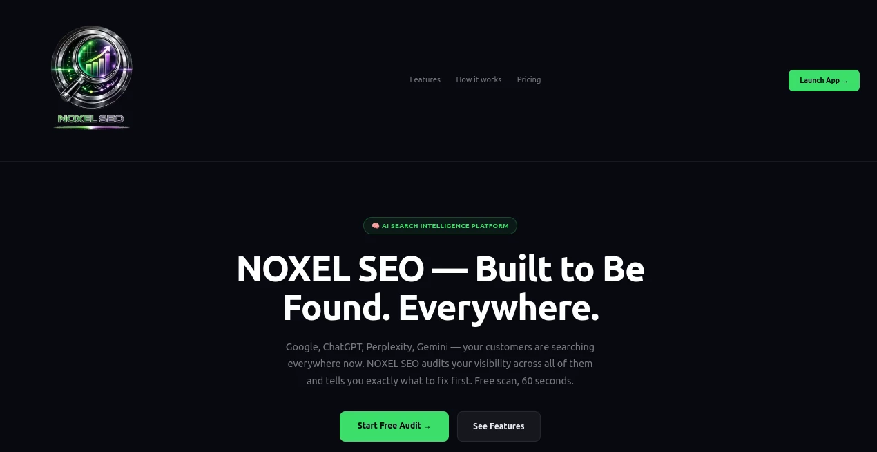 Screenshot of NOXEL SEO – An AI tool in the ,AI SEO Assistant  category, showcasing its interface and key features.