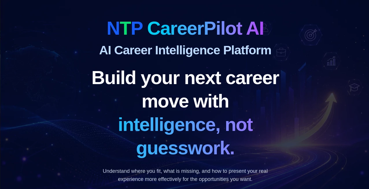 Screenshot of NTP CareerPilot AI – An AI tool in the ,AI Roadmap Generator ,AI Interview Assistant ,AI Recruiting ,AI Resume Builder  category, showcasing its interface and key features.