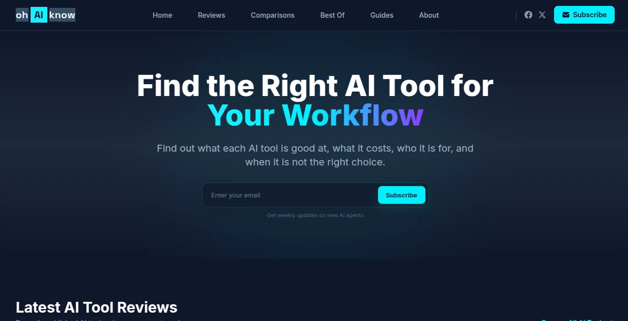 Screenshot of Oh AI Know – An AI tool in the ,Other  category, showcasing its interface and key features.