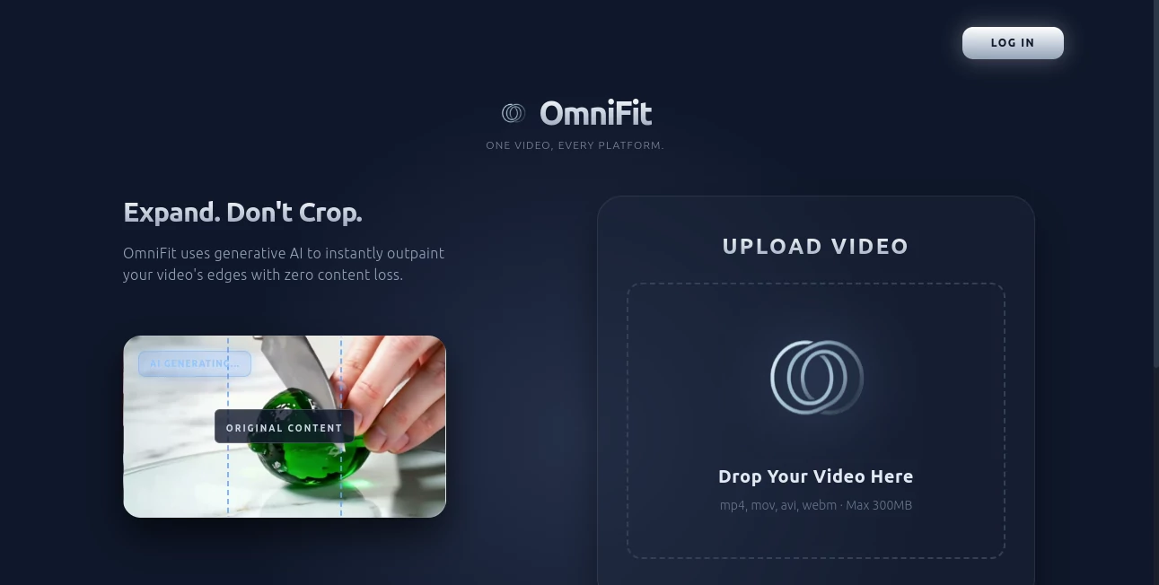 Screenshot of OmniFit – An AI tool in the ,AI Lead Generation ,AI Social Media Assistant ,AI Customer Service Assistant ,AI Productivity Tools  category, showcasing its interface and key features.