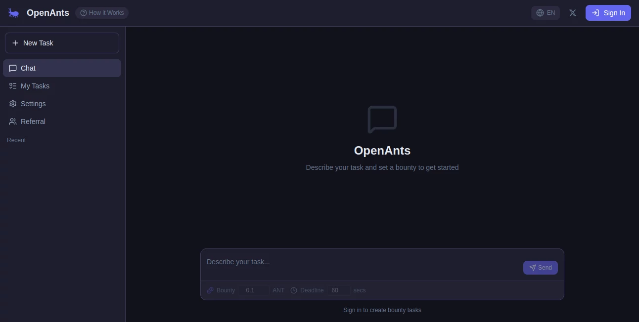 Screenshot of OpenAnts – An AI tool in the ,AI Developer Tools ,AI Research Tool ,Other  category, showcasing its interface and key features.