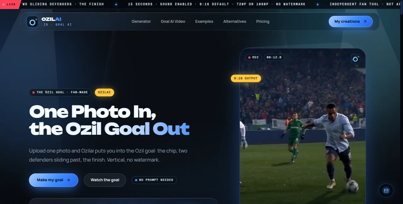 Screenshot of Ozilai – An AI tool in the ,AI Image to Video ,AI Personalized Video Generator ,AI Video Generator ,Video  category, showcasing its interface and key features.