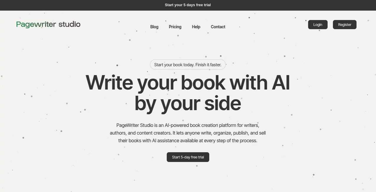 Screenshot of PageWriter Studio – An AI tool in the ,AI Blog Writer ,AI Content Generator ,AI Copywriting ,AI Writing Assistants  category, showcasing its interface and key features.