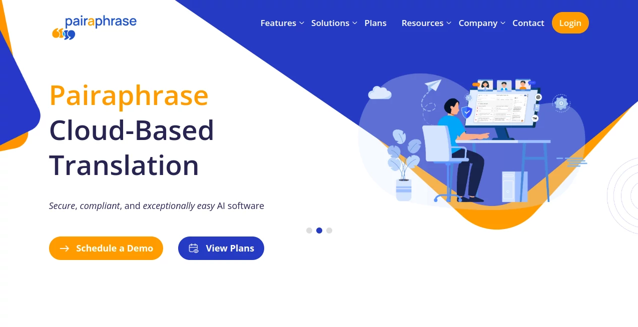 Screenshot of Pairaphrase – An AI tool in the ,AI Translate ,AI Rewriter ,AI General Writing ,AI Content Detector  category, showcasing its interface and key features.
