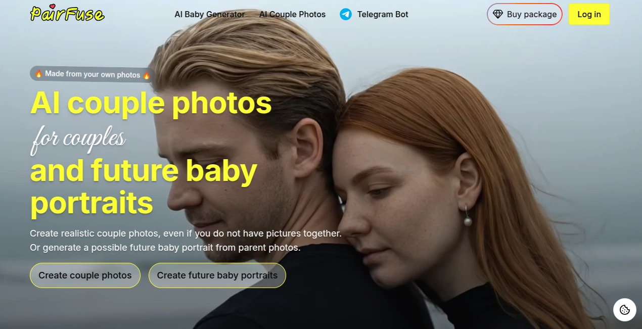 Screenshot of PairFuse – An AI tool in the ,AI Photo & Image Generator ,AI Photography ,AI Selfie & Portrait ,AI Image to Image  category, showcasing its interface and key features.