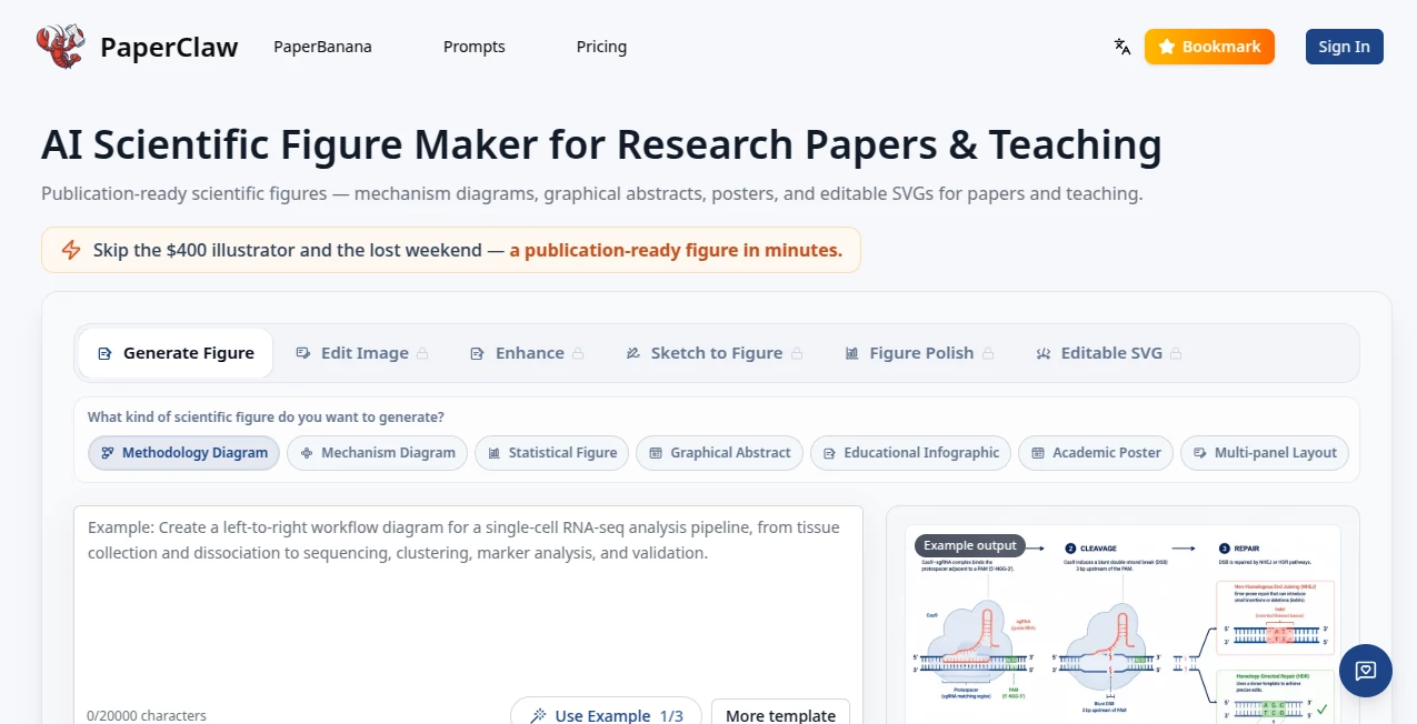 Screenshot of Paperclaw – An AI tool in the ,AI Blog Writer ,AI Copywriting ,AI Writing Assistants ,AI Content Generator  category, showcasing its interface and key features.