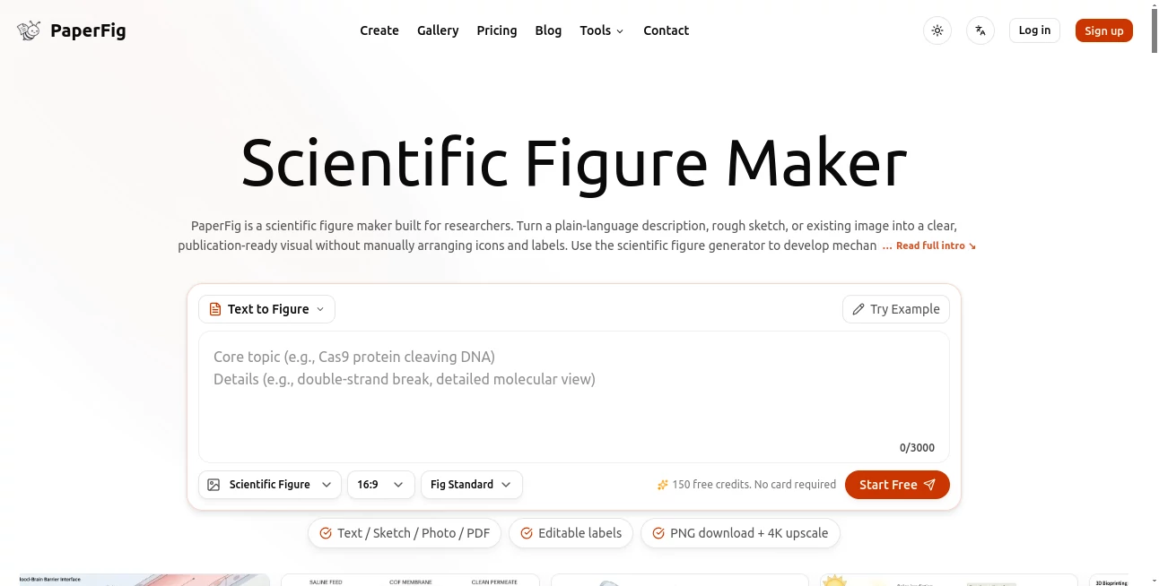 Screenshot of PaperFig – An AI tool in the ,AI Photo & Image Generator ,AI Diagram Generator ,AI Research Tool ,AI Presentation Generator  category, showcasing its interface and key features.