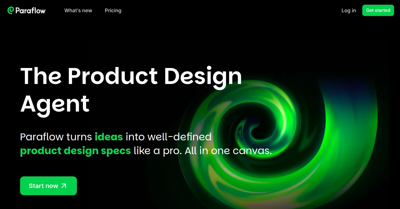 Screenshot of ParaFlow – An AI tool in the ,AI Landing Page Builder ,AI No-Code & Low-Code ,AI Developer Tools ,AI Design Assistant  category, showcasing its interface and key features.