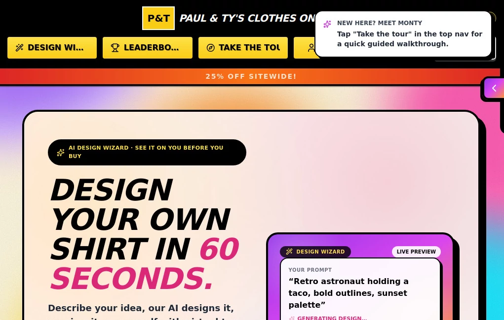 Screenshot of paulandty.com – An AI tool in the ,AI Productivity Tools ,Marketing  category, showcasing its interface and key features.