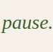 Pause. logo