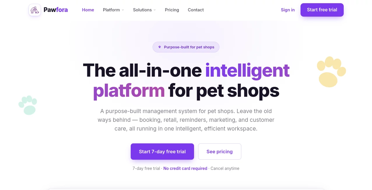 Screenshot of PawFora – An AI tool in the ,Productivity  category, showcasing its interface and key features.