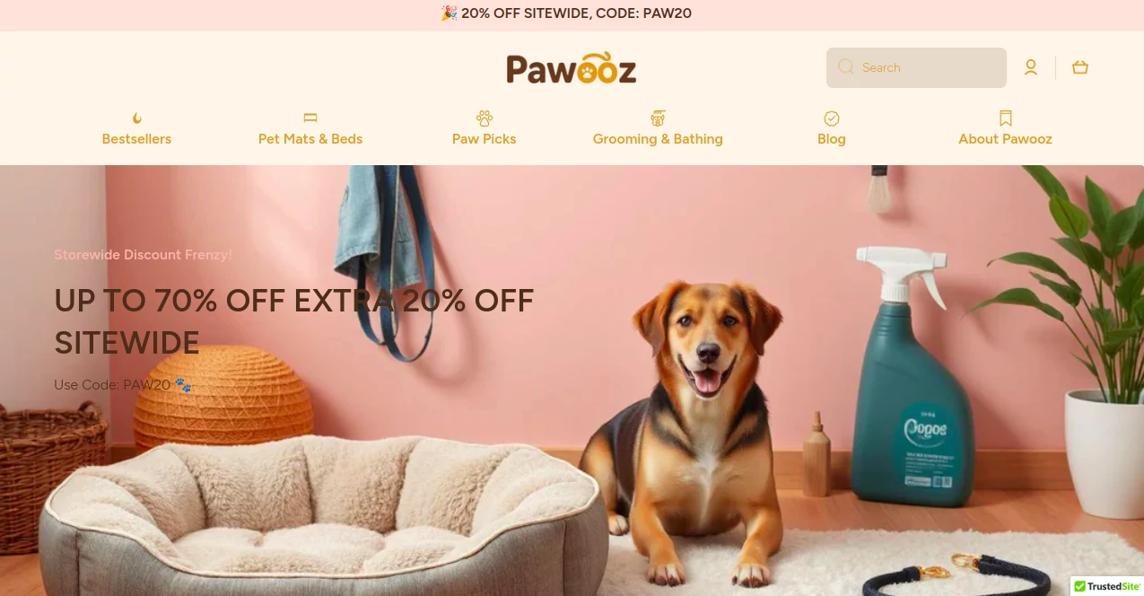 Screenshot of Pawooz – An AI tool in the ,AI Parenting ,AI Life Assistant ,AI Healthcare ,AI E-commerce Assistant  category, showcasing its interface and key features.