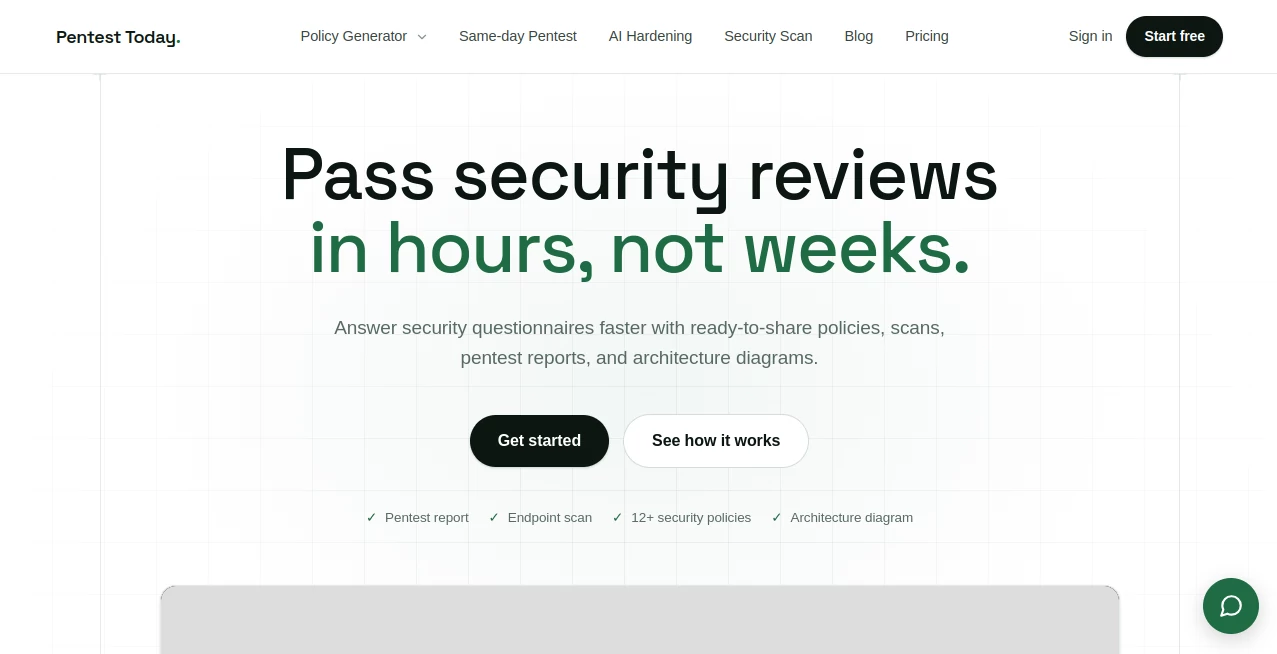 Screenshot of Pentest Today – An AI tool in the ,AI Testing & QA ,AI Developer Tools ,AI Monitor & Report Builder  category, showcasing its interface and key features.
