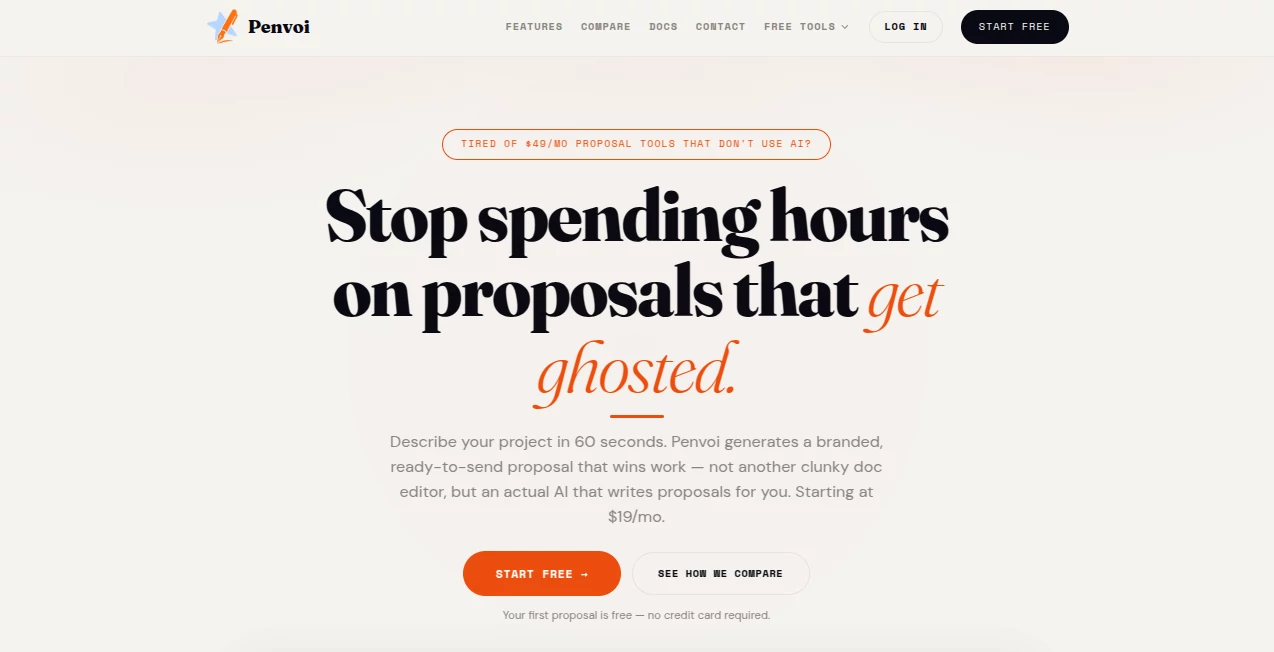 Screenshot of Penvoi – An AI tool in the ,AI Writing Assistants ,AI Content Generator ,AI Business Ideas Generator ,AI Sales Assistant  category, showcasing its interface and key features.
