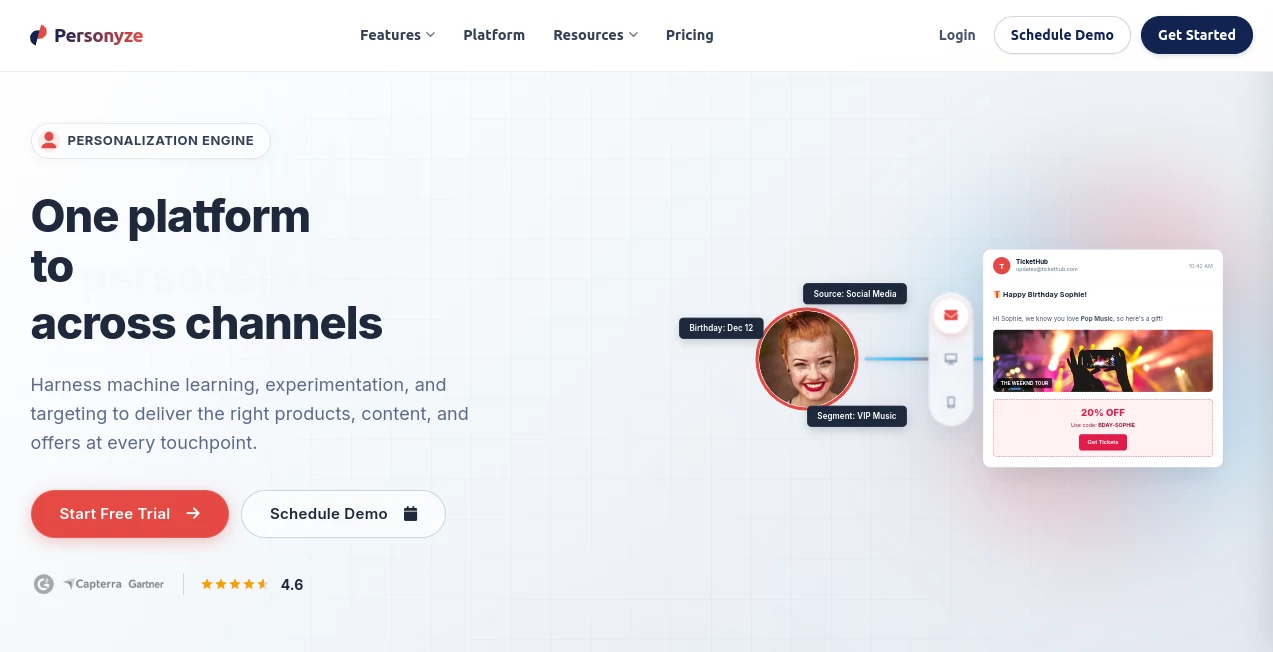 Screenshot of Personyze – An AI tool in the ,AI SEO Assistant ,AI Marketing Plan Generator ,AI Email Marketing ,AI Advertising Assistant  category, showcasing its interface and key features.