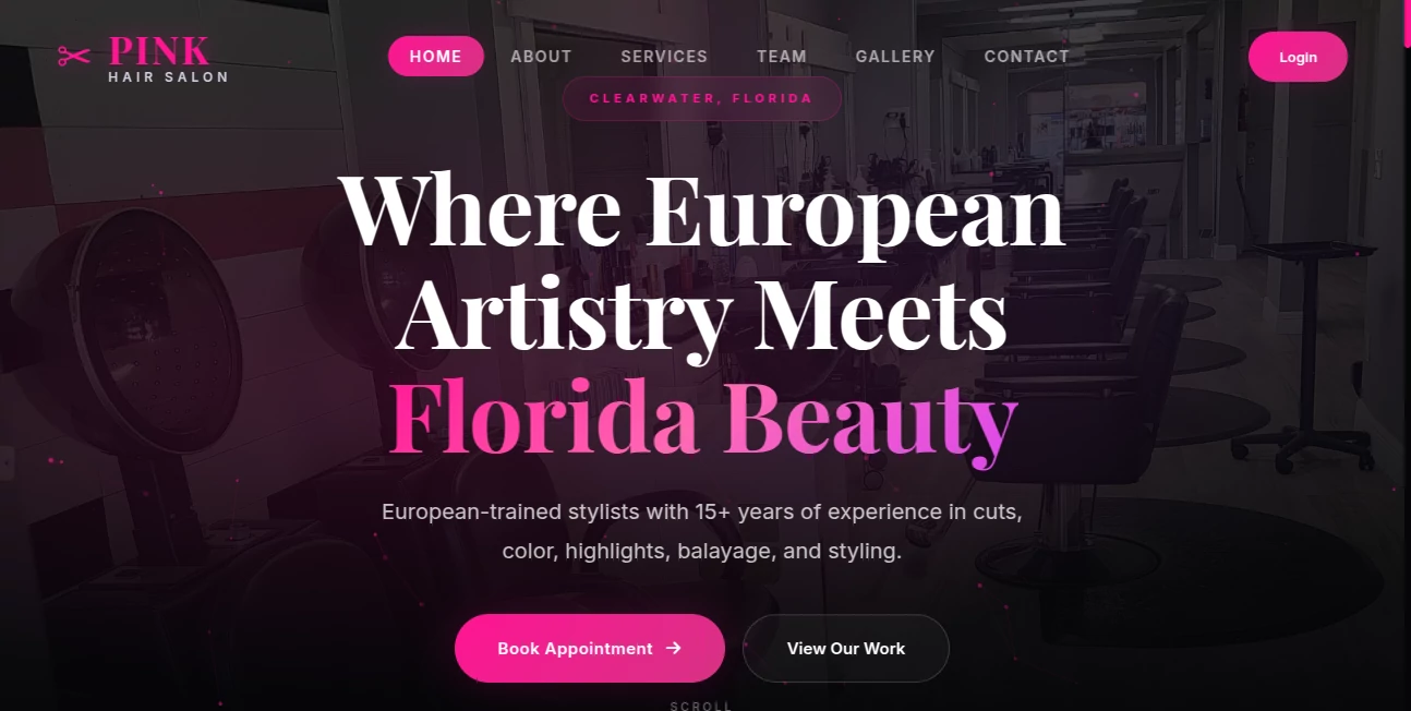 Screenshot of Pink Hair Salon – An AI tool in the ,Other  category, showcasing its interface and key features.