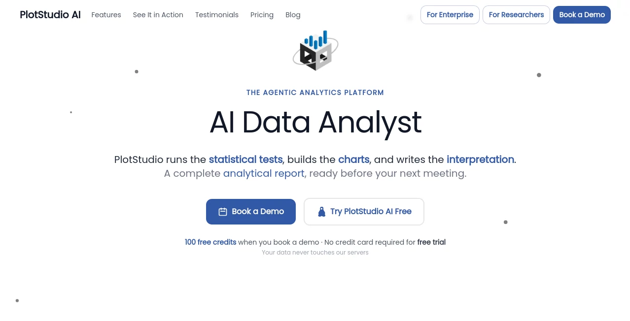 Screenshot of PlotStudio AI – An AI tool in the ,AI Data Mining ,AI Research Tool ,AI Analytics Assistant  category, showcasing its interface and key features.