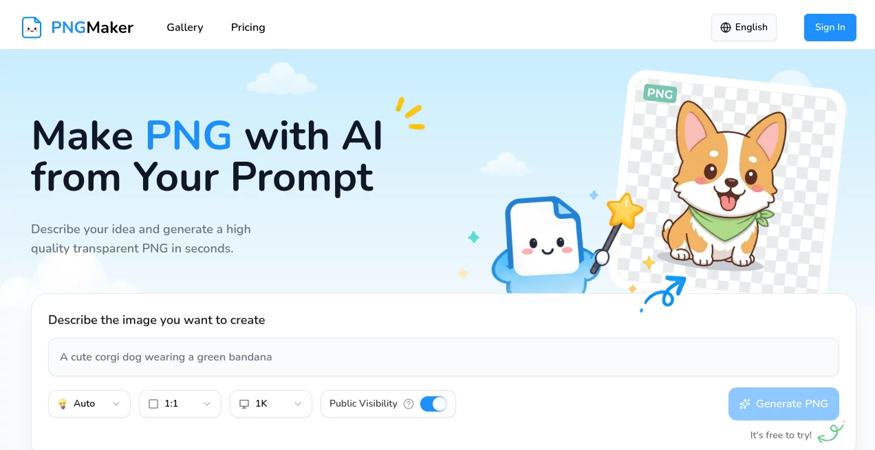 Screenshot of PNGMaker – An AI tool in the ,Photo & Image Editor ,AI Photo Enhancer ,AI Background Remover ,AI Image to Image  category, showcasing its interface and key features.