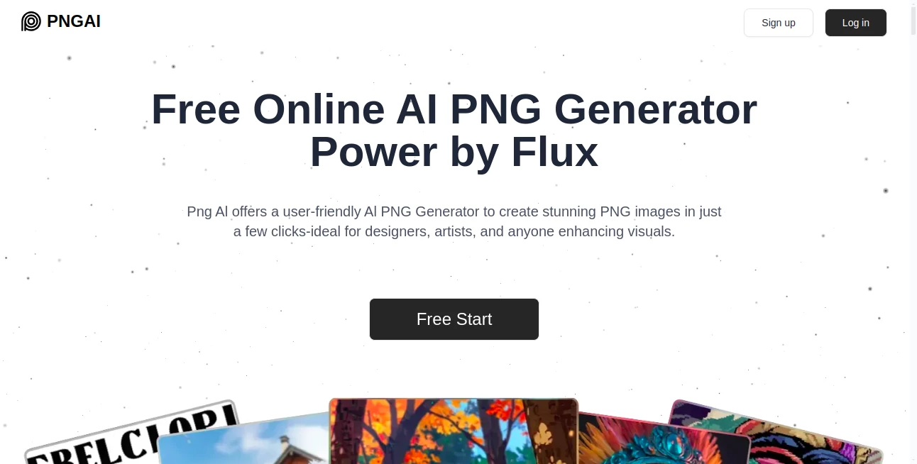 Screenshot of PNG AI – An AI tool in the ,AI Background Remover ,Photo & Image Editor ,AI Photo & Image Generator ,AI Text to Image  category, showcasing its interface and key features.