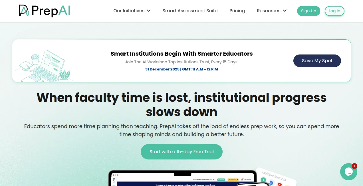 Screenshot of PrepAI – An AI tool in the ,AI Life Assistant ,AI Interview Assistant  category, showcasing its interface and key features.