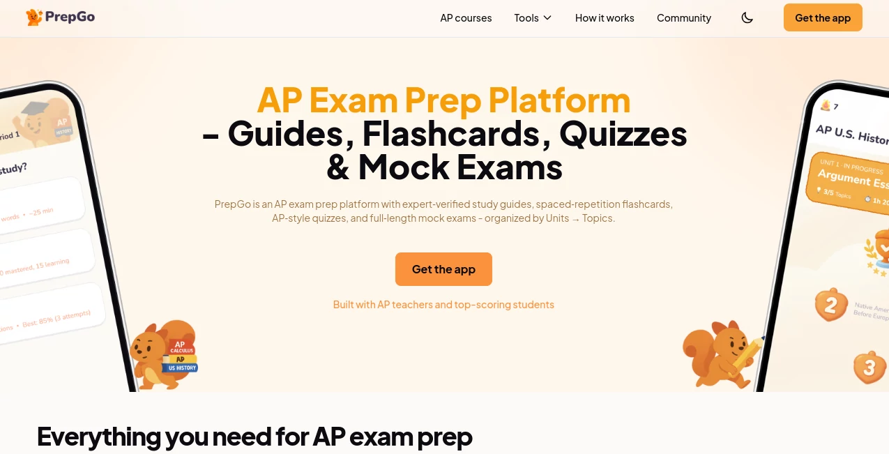 Screenshot of PrepGo – An AI tool in the ,AI Course ,AI Quizzes ,AI Education Assistant  category, showcasing its interface and key features.