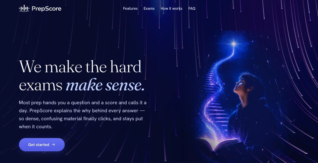 Screenshot of PrepScore – An AI tool in the ,AI Homework Helper ,AI Coaching ,AI Quizzes ,AI Education Assistant  category, showcasing its interface and key features.