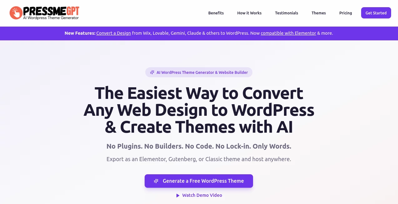 Screenshot of Press Me GPT – An AI tool in the ,AI Design Assistant ,AI Website Builder ,AI No-Code & Low-Code ,AI Website Designer  category, showcasing its interface and key features.