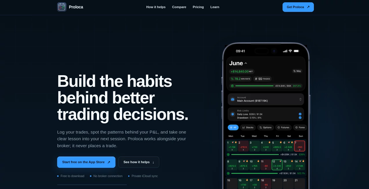 Screenshot of Proloca – An AI tool in the ,AI Investing Assistant  category, showcasing its interface and key features.